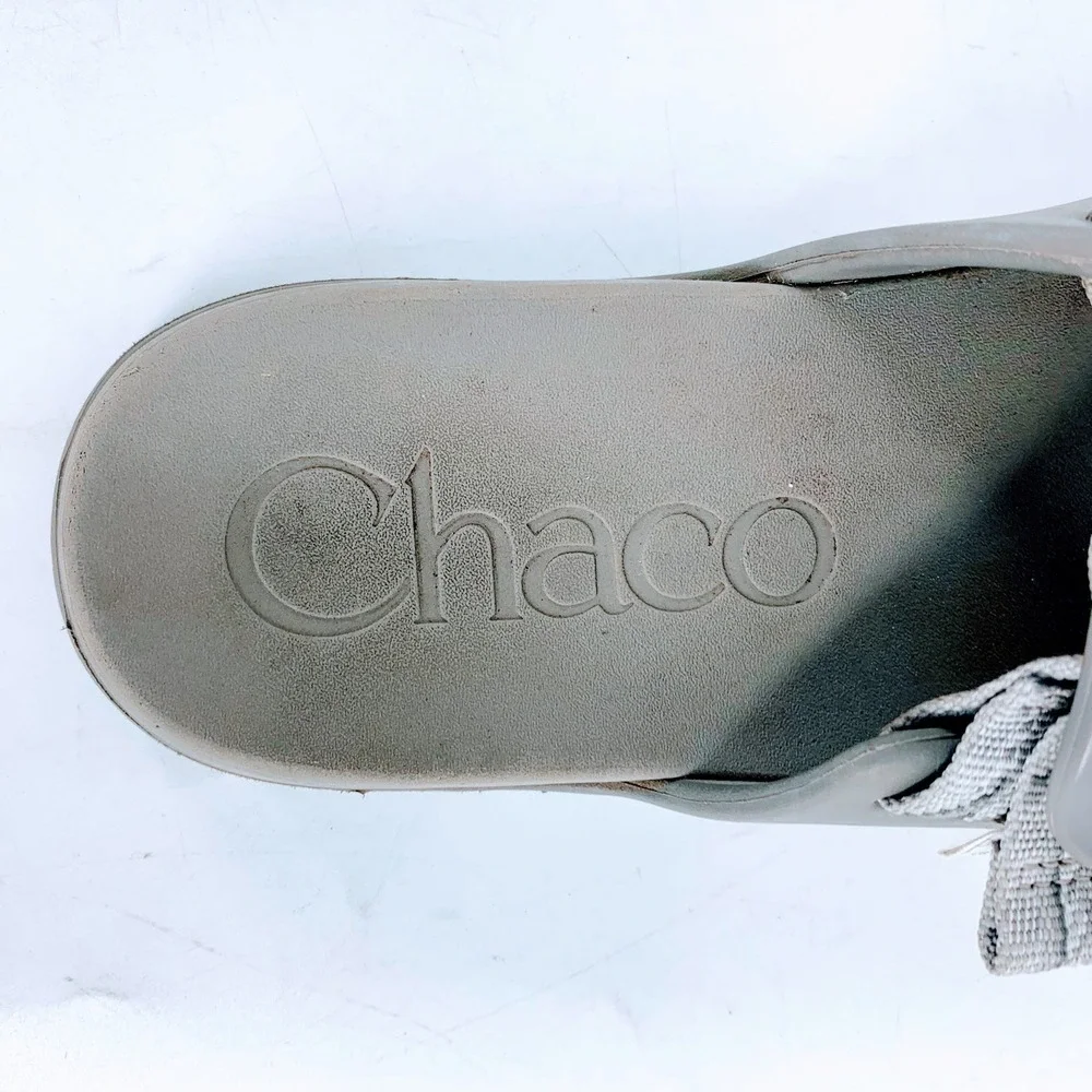 Chaco Chillos Slide Sandals Womens 7 Olive Green Adjustable‎ Strap J106846